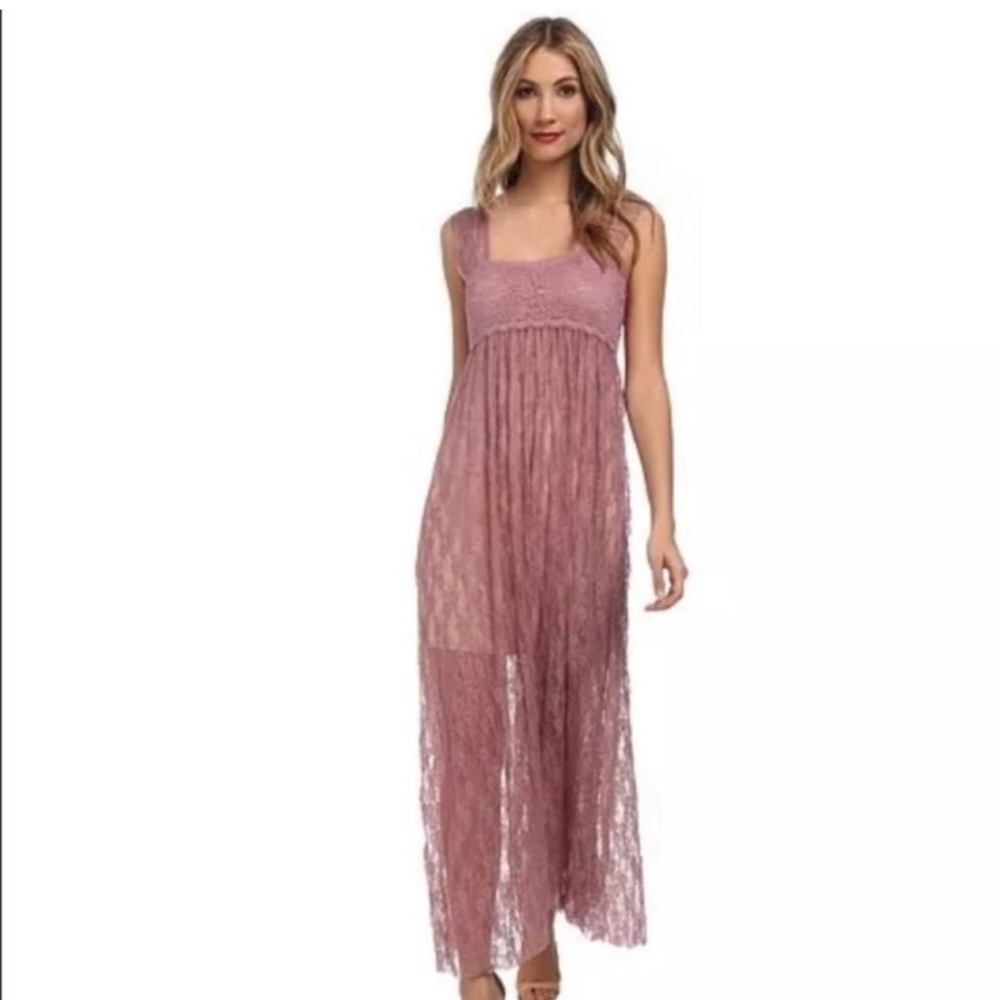 Free People- Romance in the Air Lace Maxi Dress